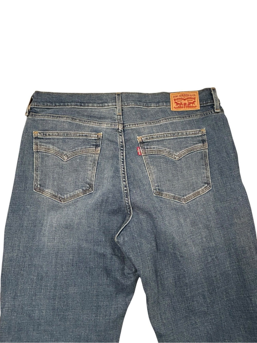 Levi's Women's Classic Bootcut Washed Denim Jeans 14M (32/32) 10” Rise Casual - Picture 4 of 11